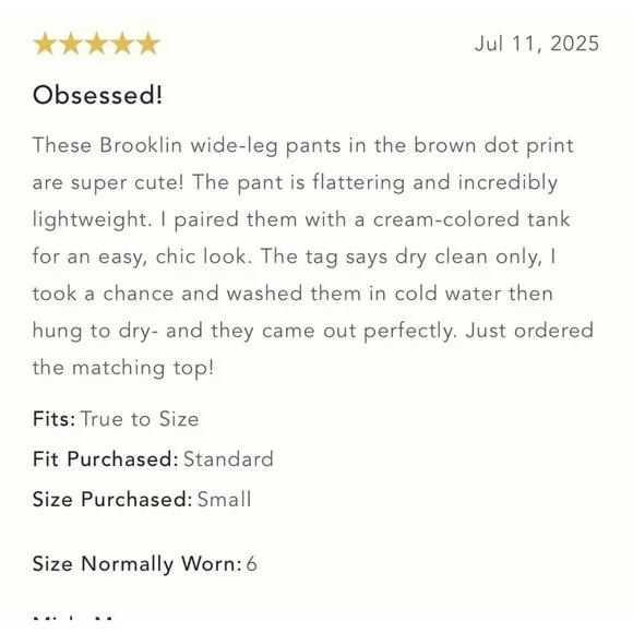 NWT Size 3X - Anthro The Brooklin Printed Wide-Leg Pull-On Pants (NWT US$ 128) - Picture 12 of 16